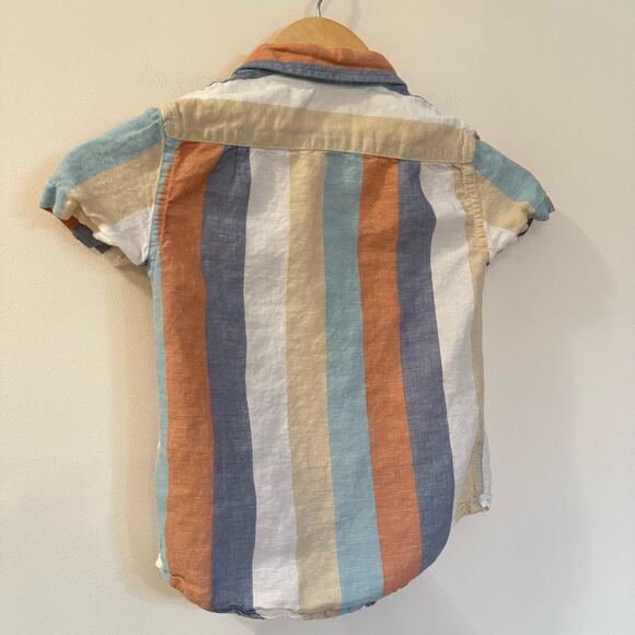 Boys Crewcuts Striped Button Down Shirt sz 4-5 J. Crew Kids Shirt - Picture 8 of 8